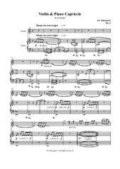 Violin and Piano Capriccio in A minor